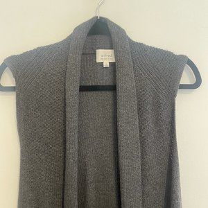 Aritzia/wilfred long wool grey cardigan size L
